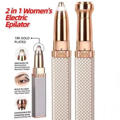 2-in-1 Electric Eyebrow Trimmer